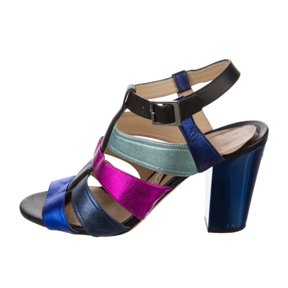 Jimmy Choo Multicolor Strappy Heels